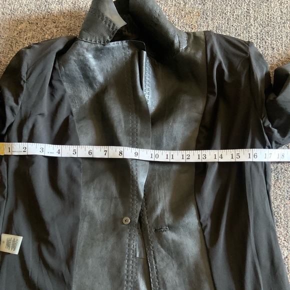 Elie Tahari Black Lamb leather Jacket - Picture 12 of 13